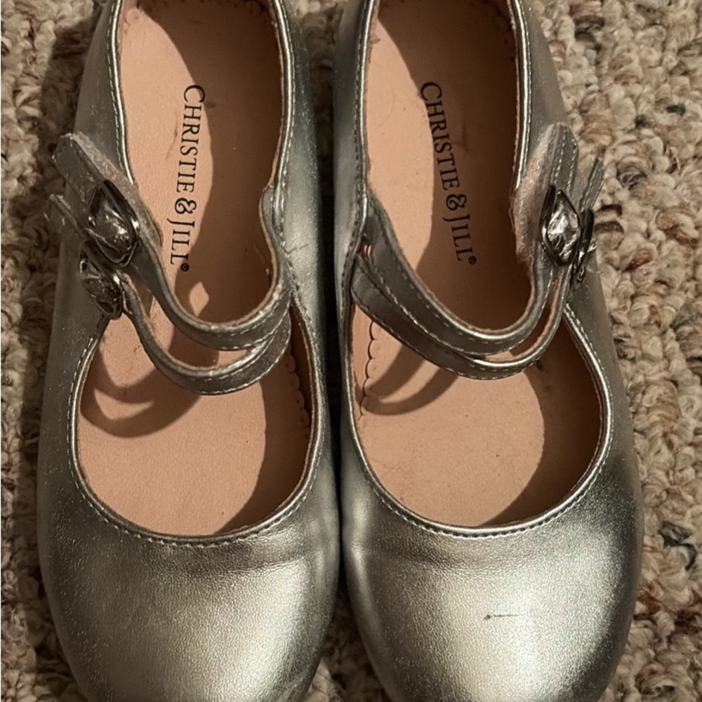 Girls' Silver Mary Jane Shoes girls size 11 - sale 3 for $20